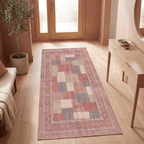 Fen2 Modern Speckled Mosaic Dot Clay Rose Ash Washable Indoor Outdoor Rug - RugzellaDigital Print RugRugzellaRugzellaBBB417-RECT-24x47-60x120cmRGZLLA120821Rectangle2' x 3'11" (60x120 cm)RUNNER | Fen2 runner entryway