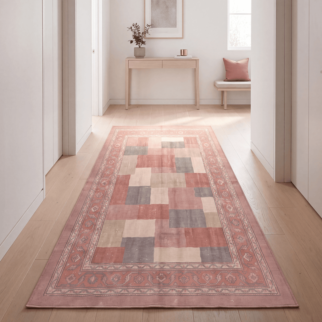 Fen2 Modern Speckled Mosaic Dot Clay Rose Ash Washable Indoor Outdoor Rug - RugzellaDigital Print RugRugzellaRugzellaBBB417-RECT-24x47-60x120cmRGZLLA120821Rectangle2' x 3'11" (60x120 cm)RUNNER | Fen2 runner hallway