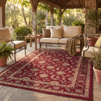 Fescue Traditional Overdyed Medallion Wine Olive Bone Washable Indoor Outdoor Entryway Rug - RugzellaDigital Print RugRugzellaRugzellaBBB551-RECT-24x47-60x120cmRGZLLA166716Rectangle2' x 3'11" (60x120 cm)RECTANGLE | Fescue rectangle outdoor