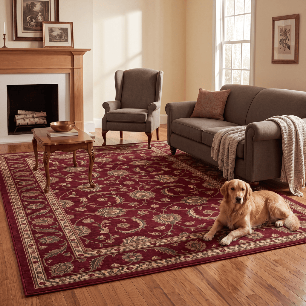 Fescue Traditional Overdyed Medallion Wine Olive Bone Washable Indoor Outdoor Entryway Rug - RugzellaDigital Print RugRugzellaRugzellaBBB551-RECT-24x47-60x120cmRGZLLA166716Rectangle2' x 3'11" (60x120 cm)RECTANGLE | Fescue rectangle livingroom