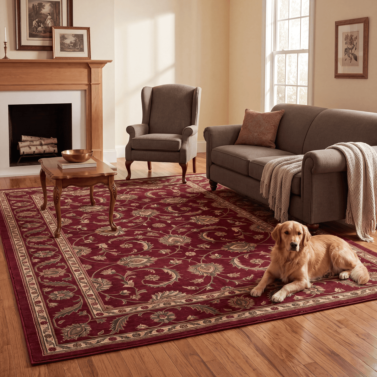 Fescue Traditional Overdyed Medallion Wine Olive Bone Washable Indoor Outdoor Entryway Rug - RugzellaDigital Print RugRugzellaRugzellaBBB551-RECT-24x47-60x120cmRGZLLA166716Rectangle2' x 3'11" (60x120 cm)RECTANGLE | Fescue rectangle livingroom