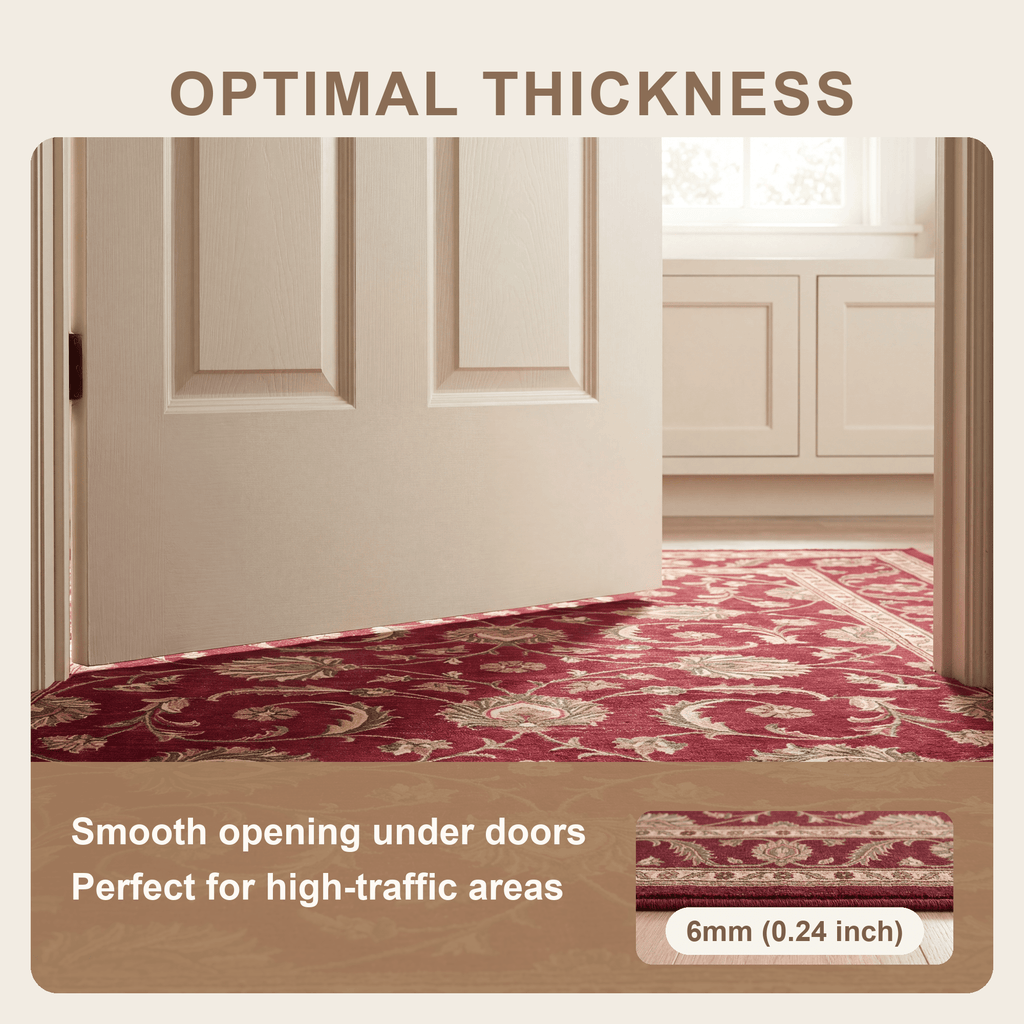 Fescue Traditional Overdyed Medallion Wine Olive Bone Washable Indoor Outdoor Entryway Rug - RugzellaDigital Print RugRugzellaRugzellaBBB551-RECT-24x47-60x120cmRGZLLA166716Rectangle2' x 3'11" (60x120 cm)SHARED | Fescue feature thickness