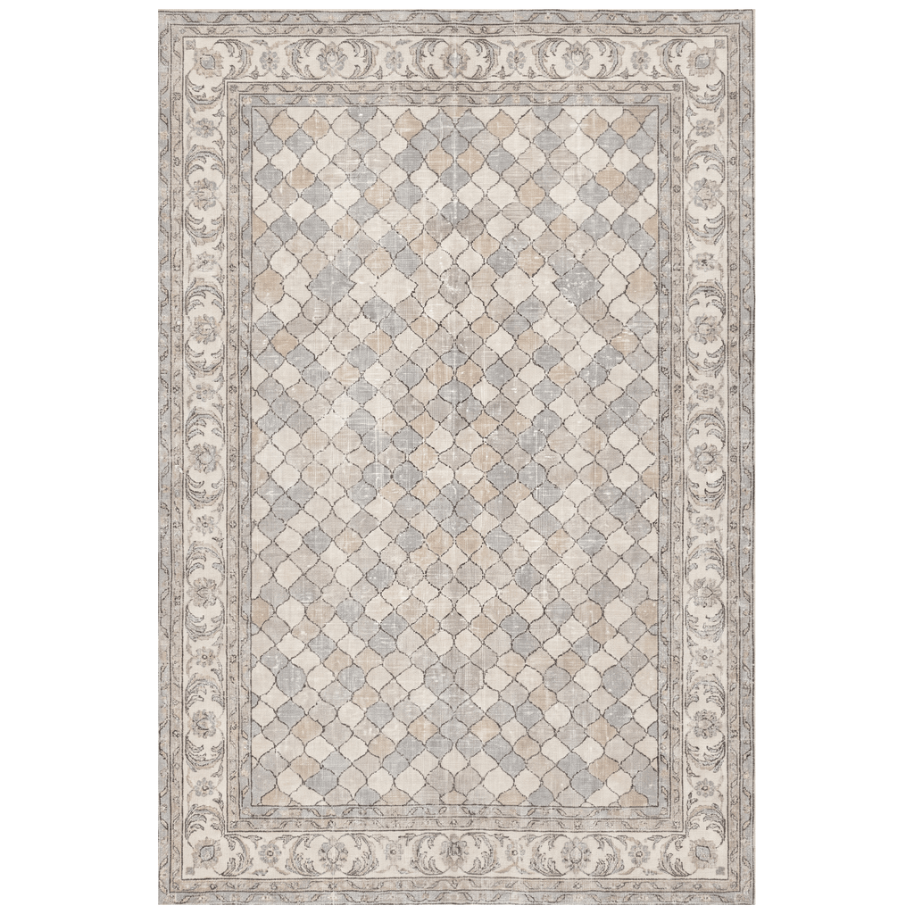 Folderland Modern Speckled Mosaic Dot Cream Grey Soft Blue Tan Washable Indoor Outdoor Entryway Rug - RugzellaDigital Print RugRugzellaRugzellaBBB451-RECT-24x47-60x120cmRGZLLA127856Rectangle2' x 3'11" (60x120 cm)RECTANGLE | HERO | Folderland rectangle