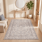 Folderland Modern Speckled Mosaic Dot Cream Grey Soft Blue Tan Washable Indoor Outdoor Entryway Rug - RugzellaDigital Print RugRugzellaRugzellaBBB451-RECT-24x47-60x120cmRGZLLA127856Rectangle2' x 3'11" (60x120 cm)RECTANGLE | Folderland rectangle entryway