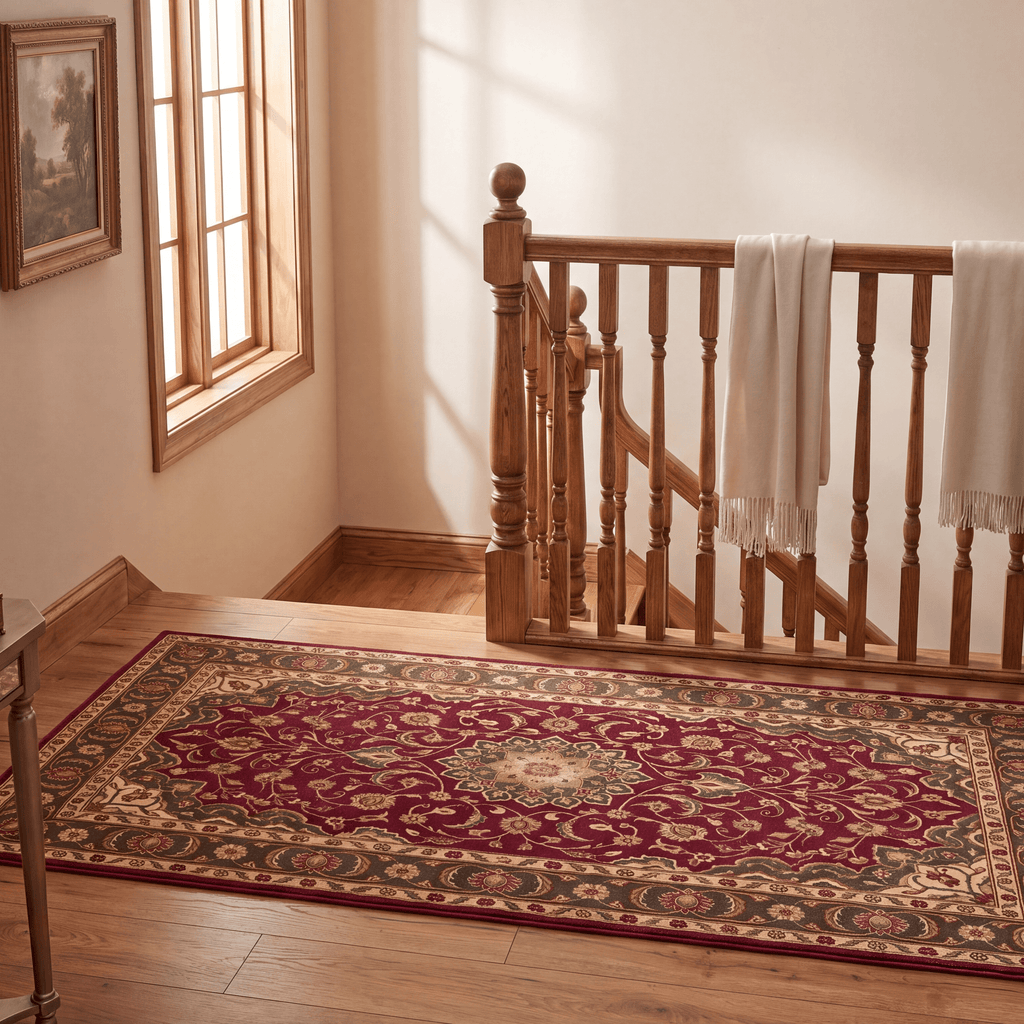 Foreland2 Traditional Overdyed Distressed Medallion Wine Olive Bone Washable Indoor Outdoor Entryway Rug - RugzellaDigital Print RugRugzellaRugzellaBBB419-RECT-24x47-60x120cmRGZLLA121491Rectangle2' x 3'11" (60x120 cm)RUNNER | Foreland2 runner staircase