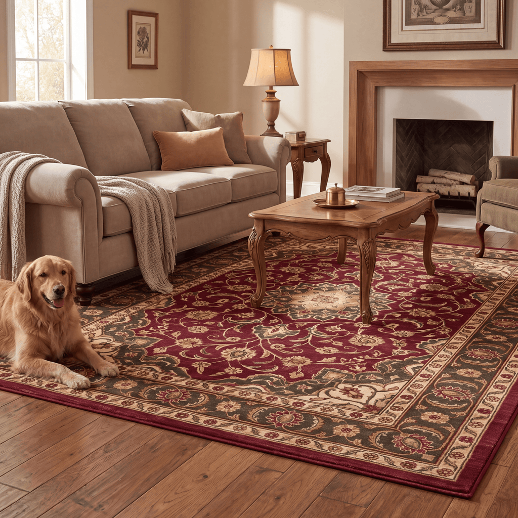 Foreland2 Traditional Overdyed Distressed Medallion Wine Olive Bone Washable Indoor Outdoor Entryway Rug - RugzellaDigital Print RugRugzellaRugzellaBBB419-RECT-24x47-60x120cmRGZLLA121491Rectangle2' x 3'11" (60x120 cm)RECTANGLE | Foreland2 rectangle livingroom