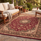 Foreland2 Traditional Overdyed Distressed Medallion Wine Olive Bone Washable Indoor Outdoor Entryway Rug - RugzellaDigital Print RugRugzellaRugzellaBBB419-RECT-24x47-60x120cmRGZLLA121491Rectangle2' x 3'11" (60x120 cm)RECTANGLE | Foreland2 rectangle outdoor
