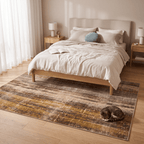 Forgetmenot Modern Distressed Solid Bronze Umber Wheat Washable Indoor Outdoor Entryway Rug - RugzellaDigital Print RugRugzellaRugzellaBBB557-RECT-24x47-60x120cmRGZLLA168056Rectangle2' x 3'11" (60x120 cm)RECTANGLE | Forgetmenot rectangle bedroom