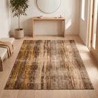 Forgetmenot Modern Distressed Solid Bronze Umber Wheat Washable Indoor Outdoor Entryway Rug - RugzellaDigital Print RugRugzellaRugzellaBBB557-RECT-24x47-60x120cmRGZLLA168056Rectangle2' x 3'11" (60x120 cm)RECTANGLE | Forgetmenot rectangle entryway