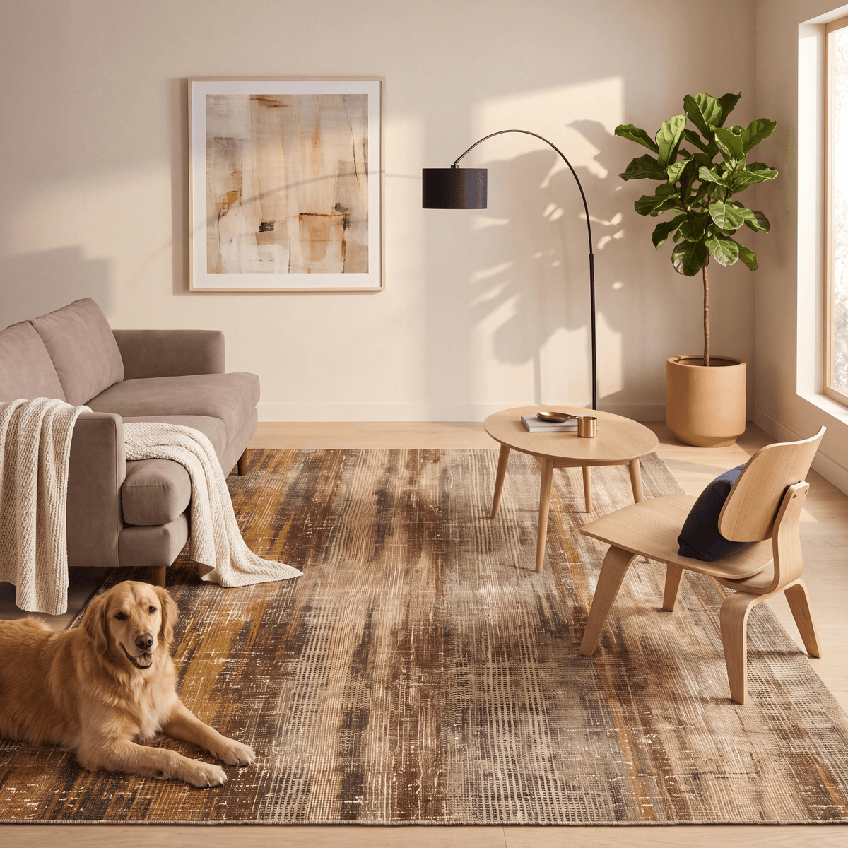 Forgetmenot Modern Distressed Solid Bronze Umber Wheat Washable Indoor Outdoor Entryway Rug - RugzellaDigital Print RugRugzellaRugzellaBBB557-RECT-24x47-60x120cmRGZLLA168056Rectangle2' x 3'11" (60x120 cm)RECTANGLE | Forgetmenot rectangle livingroom