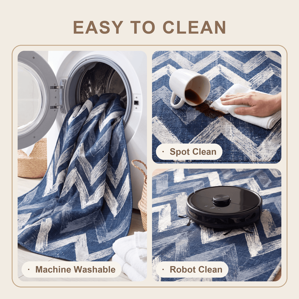 Fritillary Modern Brushstroke Stripe Indigo Blue Gray Chalk White Washable Indoor Outdoor Entryway Rug - RugzellaDigital Print RugRugzellaRugzellaBBB559-RECT-24x47-60x120cmRGZLLA168726Rectangle2' x 3'11" (60x120 cm)SHARED | Fritillary feature clean