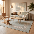 Gladdon Modern Minimalist Border Sage Green Linen Fog Washable Indoor Outdoor Entryway Rug - RugzellaDigital Print RugRugzellaRugzellaBBB564-RECT-24x47-60x120cmRGZLLA169731Rectangle2' x 3'11" (60x120 cm)RECTANGLE | Gladdon rectangle livingroom