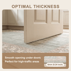 Gladdon Modern Minimalist Border Sage Green Linen Fog Washable Indoor Outdoor Entryway Rug - RugzellaDigital Print RugRugzellaRugzellaBBB564-RECT-24x47-60x120cmRGZLLA169731Rectangle2' x 3'11" (60x120 cm)SHARED | Gladdon feature thickness