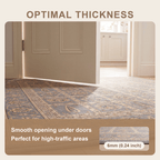 Glenmore Traditional Oriental Style Medallion Slate Grey Bone Gold Washable Indoor Outdoor Entryway Rug - RugzellaDigital Print RugRugzellaRugzellaBBB452-RECT-24x47-60x120cmRGZLLA128191Rectangle2' x 3'11" (60x120 cm)SHARED | Glenmore feature thickness