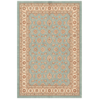 Greenway Traditional Floral Border Teal Ivory Rust Washable Indoor Outdoor Entryway Rug - RugzellaDigital Print RugRugzellaRugzellaBBB454-RECT-24x47-60x120cmRGZLLA128861Rectangle2' x 3'11" (60x120 cm)RECTANGLE | HERO | Greenway rectangle