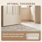 Grindle Modern Minimalist Border Sage Green Linen Fog Washable Indoor Outdoor Entryway Rug - RugzellaDigital Print RugRugzellaRugzellaBBB455-RECT-24x47-60x120cmRGZLLA129196Rectangle2' x 3'11" (60x120 cm)SHARED | Grindle feature thickness