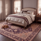 Hardhead Traditional Distressed Medallion Aubergine Rose Ivory Washable Indoor Outdoor Entryway Rug - RugzellaDigital Print RugRugzellaRugzellaBBB570-RECT-24x47-60x120cmRGZLLA171406Rectangle2' x 3'11" (60x120 cm)RECTANGLE | Hardhead rectangle bedroom