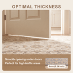Harebell Traditional Floral Border Slate Gray Bone Gold Washable Indoor Outdoor Entryway Rug - RugzellaDigital Print RugRugzellaRugzellaBBB571-RECT-24x47-60x120cmRGZLLA171741Rectangle2' x 3'11" (60x120 cm)SHARED | Harebell feature thickness
