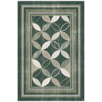 Hawkbit Modern Overlapping Circles Forest Green Moss Bone Washable Indoor Outdoor Entryway Rug - RugzellaDigital Print RugRugzellaRugzellaBBB572-RECT-24x47-60x120cmRGZLLA172076Rectangle2' x 3'11" (60x120 cm)RECTANGLE | HERO | Hawkbit rectangle