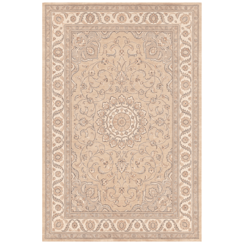 Headland2 Traditional Medallion Border Beige Grey Blush Cream Washable Indoor Outdoor Entryway Rug - RugzellaDigital Print RugRugzellaRugzellaBBB422-RECT-24x47-60x120cmRGZLLA122161Rectangle2' x 3'11" (60x120 cm)RECTANGLE | HERO | Headland2 rectangle