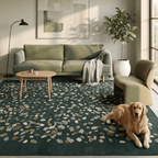 Heartsease Modern Speckled Mosaic Dot Forest Green Moss Bone Washable Indoor Outdoor Entryway Rug - RugzellaDigital Print RugRugzellaRugzellaBBB574-RECT-24x47-60x120cmRGZLLA172746Rectangle2' x 3'11" (60x120 cm)RECTANGLE | Heartsease rectangle livingroom