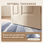 Hollywood Modern Brushstroke Stripe Indigo Blue Grey Chalk White Washable Indoor Outdoor Entryway Rug - RugzellaDigital Print RugRugzellaRugzellaBBB578-RECT-24x47-60x120cmRGZLLA174086Rectangle2' x 3'11" (60x120 cm)SHARED | Hollywood feature thickness