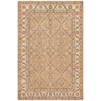 Honesty Traditional Floral Border Camel Cream Indigo Washable Indoor Outdoor Entryway Rug - RugzellaDigital Print RugRugzellaRugzellaBBB579-RECT-24x47-60x120cmRGZLLA174421Rectangle2' x 3'11" (60x120 cm)RECTANGLE | HERO | Honesty rectangle