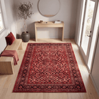 Horsemint Modern Speckled Mosaic Dot Ember Ink Bone Washable Indoor Outdoor Entryway Rug - RugzellaDigital Print RugRugzellaRugzellaBBB582-RECT-24x47-60x120cmRGZLLA175426Rectangle2' x 3'11" (60x120 cm)RECTANGLE | Horsemint rectangle entryway