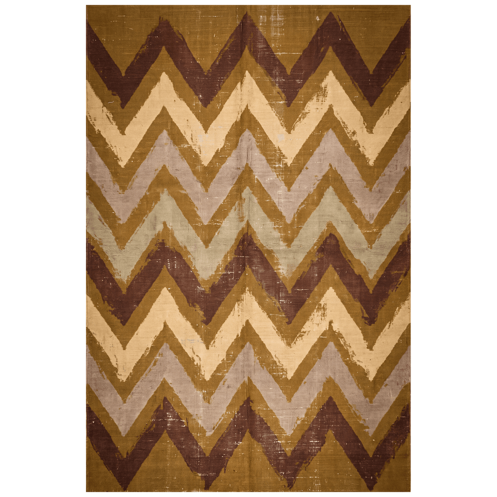 Houndstongue Modern Brushstroke Stripe Bronze Umber Wheat Washable Indoor Outdoor Entryway Rug - RugzellaDigital Print RugRugzellaRugzellaBBB583-RECT-24x47-60x120cmRGZLLA175761Rectangle2' x 3'11" (60x120 cm)RECTANGLE | HERO | Houndstongue rectangle