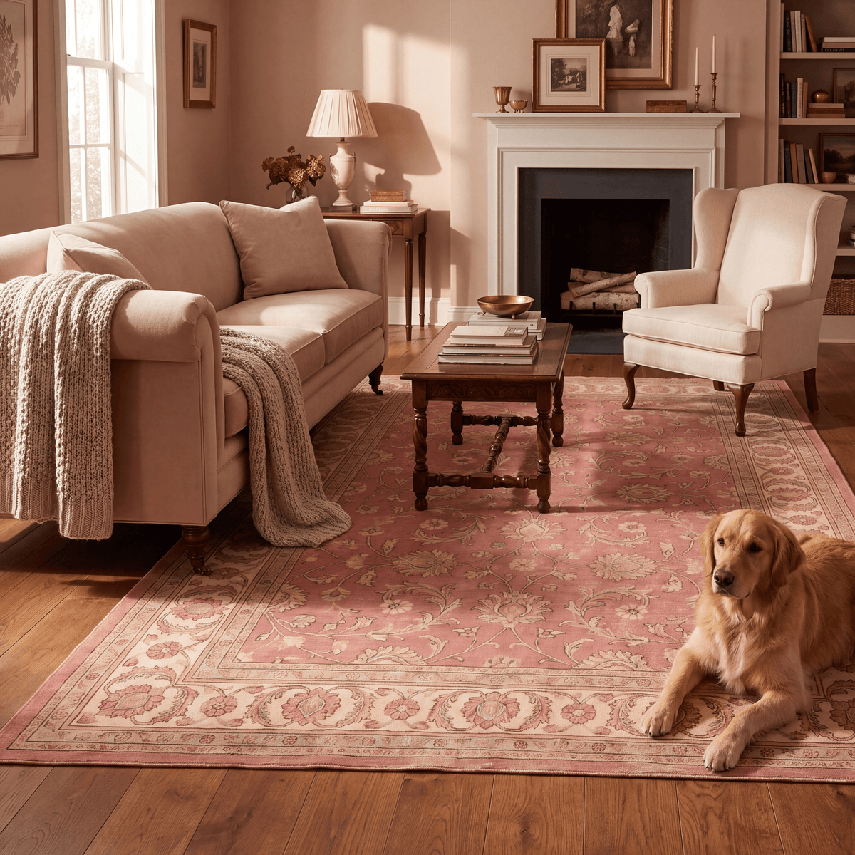 Jonquil Traditional Overdyed Medallion Rose Madder Cream Washable Indoor Outdoor Entryway Rug - RugzellaDigital Print RugRugzellaRugzellaBBB587-RECT-24x47-60x120cmRGZLLA177101Rectangle2' x 3'11" (60x120 cm)RECTANGLE | Jonquil rectangle livingroom