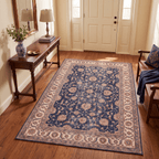 Kettle Traditional Distressed Medallion Indigo Ivory Madder Red Washable Indoor Outdoor Entryway Rug - RugzellaDigital Print RugRugzellaRugzellaBBB459-RECT-24x47-60x120cmRGZLLA130201Rectangle2' x 3'11" (60x120 cm)RECTANGLE | Kettle rectangle entryway