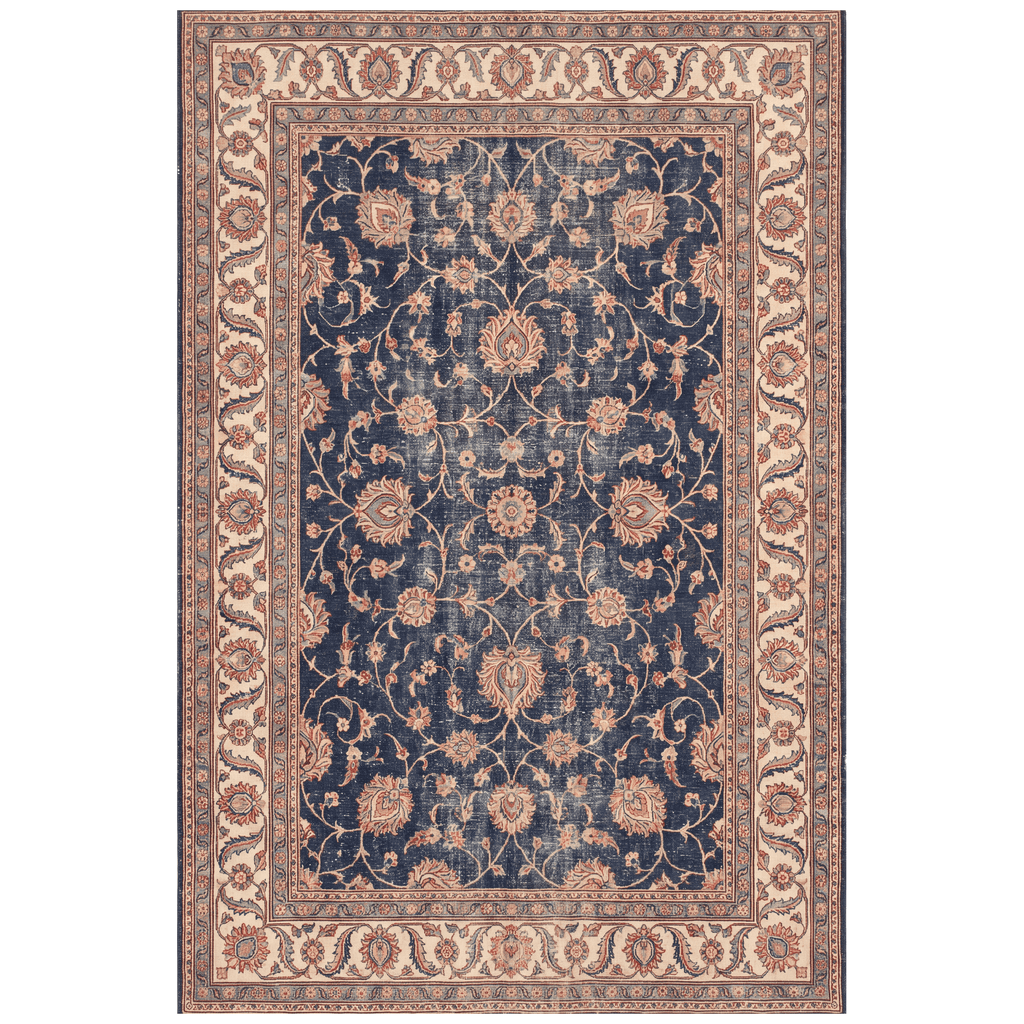 Kettle Traditional Distressed Medallion Indigo Ivory Madder Red Washable Indoor Outdoor Entryway Rug - RugzellaDigital Print RugRugzellaRugzellaBBB459-RECT-24x47-60x120cmRGZLLA130201Rectangle2' x 3'11" (60x120 cm)RECTANGLE | HERO | Kettle rectangle