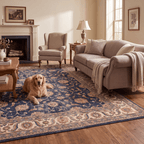Kettle Traditional Distressed Medallion Indigo Ivory Madder Red Washable Indoor Outdoor Entryway Rug - RugzellaDigital Print RugRugzellaRugzellaBBB459-RECT-24x47-60x120cmRGZLLA130201Rectangle2' x 3'11" (60x120 cm)RECTANGLE | Kettle rectangle livingroom