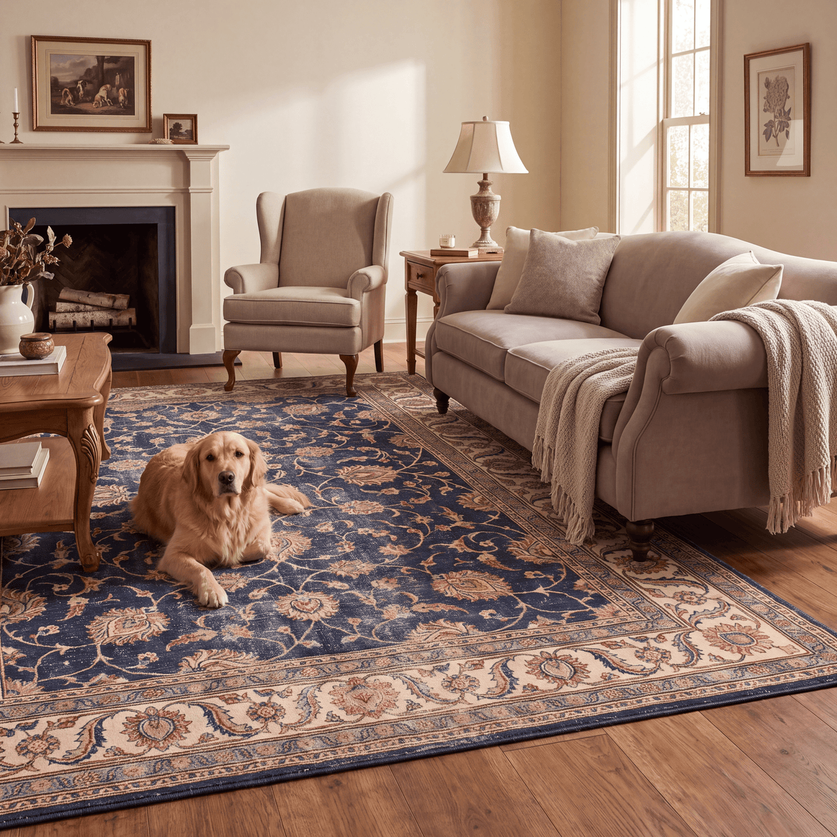 Kettle Traditional Distressed Medallion Indigo Ivory Madder Red Washable Indoor Outdoor Entryway Rug - RugzellaDigital Print RugRugzellaRugzellaBBB459-RECT-24x47-60x120cmRGZLLA130201Rectangle2' x 3'11" (60x120 cm)RECTANGLE | Kettle rectangle livingroom