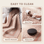 Knapweed Modern Speckled Mosaic Dot Clay Rose Ash Grey Washable Indoor Outdoor Entryway Rug - RugzellaDigital Print RugRugzellaRugzellaBBB589-RECT-24x47-60x120cmRGZLLA177771Rectangle2' x 3'11" (60x120 cm)SHARED | Knapweed feature clean