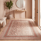 Knapweed Modern Speckled Mosaic Dot Clay Rose Ash Grey Washable Indoor Outdoor Entryway Rug - RugzellaDigital Print RugRugzellaRugzellaBBB589-RECT-24x47-60x120cmRGZLLA177771Rectangle2' x 3'11" (60x120 cm)RECTANGLE | Knapweed rectangle entryway