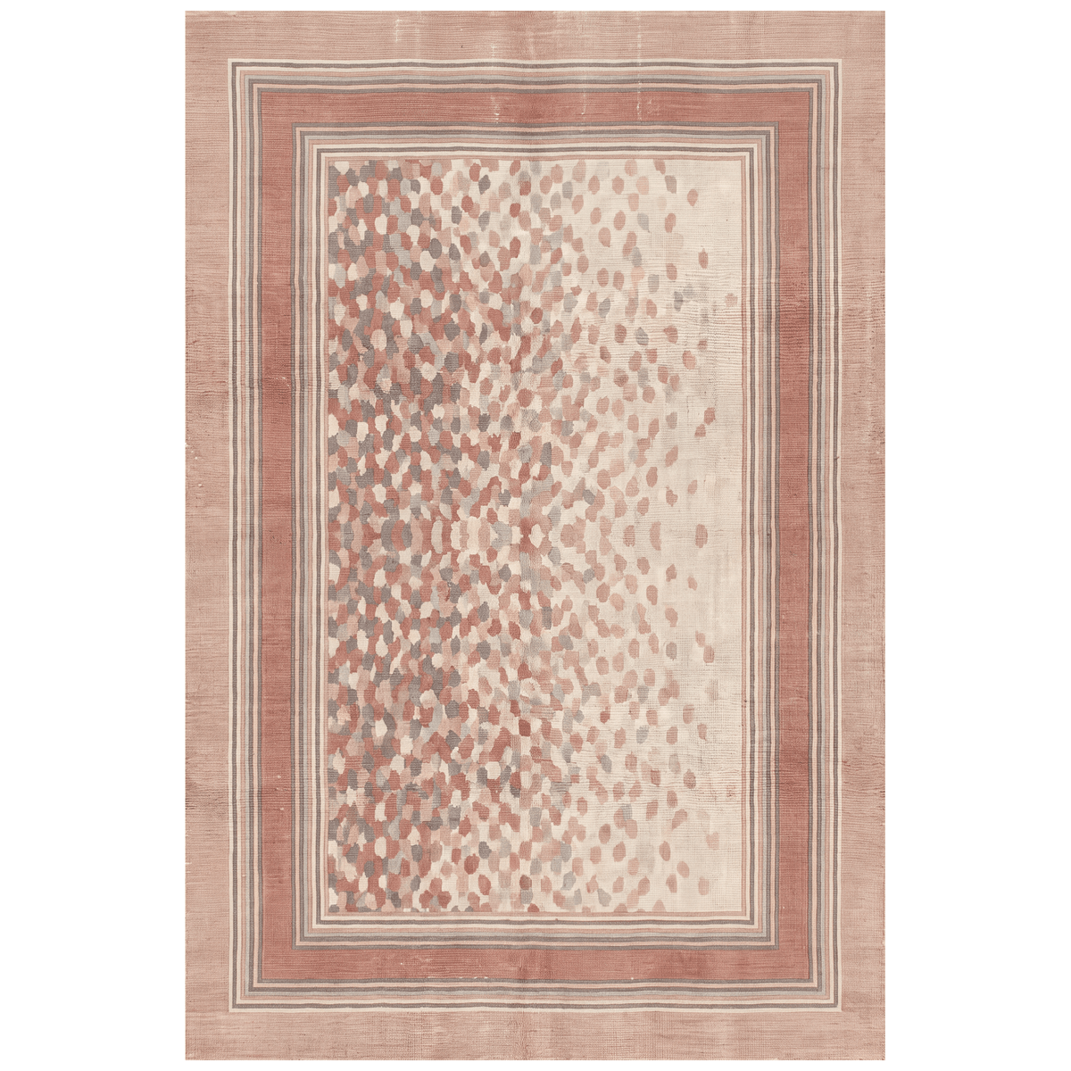 Knapweed Modern Speckled Mosaic Dot Clay Rose Ash Grey Washable Indoor Outdoor Entryway Rug - RugzellaDigital Print RugRugzellaRugzellaBBB589-RECT-24x47-60x120cmRGZLLA177771Rectangle2' x 3'11" (60x120 cm)RECTANGLE | HERO | Knapweed rectangle