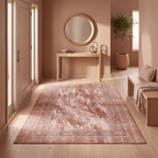 Knotgrass Modern Distressed Clay Rose Ash Solid Washable Indoor Outdoor Entryway Rug - RugzellaDigital Print RugRugzellaRugzellaBBB590-RECT-24x47-60x120cmRGZLLA178106Rectangle2' x 3'11" (60x120 cm)RECTANGLE | Knotgrass rectangle entryway