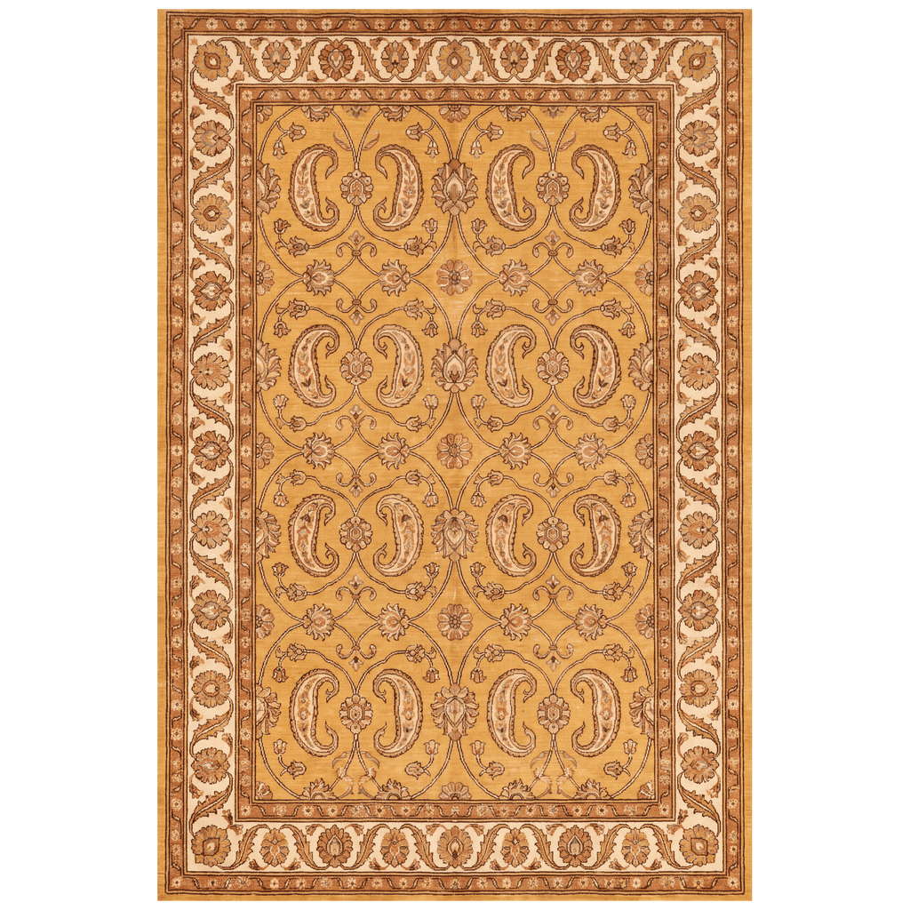 Lagoon2 Traditional Floral Border Saffron Gold Ivory Washable Indoor Outdoor Rug - RugzellaDigital Print RugRugzellaRugzellaBBB391-RECT-24x47-60x120cmRGZLLA113451Rectangle2' x 3'11" (60x120 cm)RECTANGLE | HERO | Lagoon2 rectangle