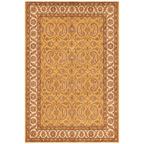 Lagoon2 Traditional Floral Border Saffron Gold Ivory Washable Indoor Outdoor Rug - RugzellaDigital Print RugRugzellaRugzellaBBB391-RECT-24x47-60x120cmRGZLLA113451Rectangle2' x 3'11" (60x120 cm)RECTANGLE | HERO | Lagoon2 rectangle