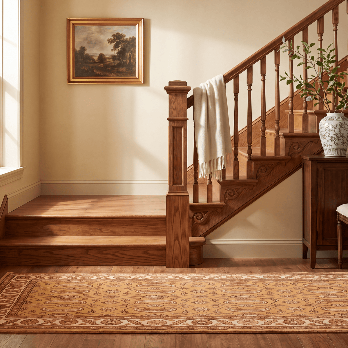 Lagoon2 Traditional Floral Border Saffron Gold Ivory Washable Indoor Outdoor Rug - RugzellaDigital Print RugRugzellaRugzellaBBB391-RECT-24x47-60x120cmRGZLLA113451Rectangle2' x 3'11" (60x120 cm)RUNNER | Lagoon2 runner staircase