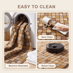 Larkspur Modern Speckled Mosaic Dot Bronze Umber Wheat Washable Indoor Outdoor Entryway Rug - RugzellaDigital Print RugRugzellaRugzellaBBB592-RECT-24x47-60x120cmRGZLLA178776Rectangle2' x 3'11" (60x120 cm)SHARED | Larkspur feature clean