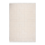 RECTANGLE | HERO | Mistral Cream Geometric Modern Machine Woven Ivory Living Ro