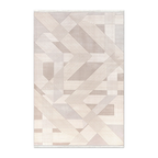 RECTANGLE | HERO | Bergamot Beige Cream Modern Geometric Machine Woven Living R