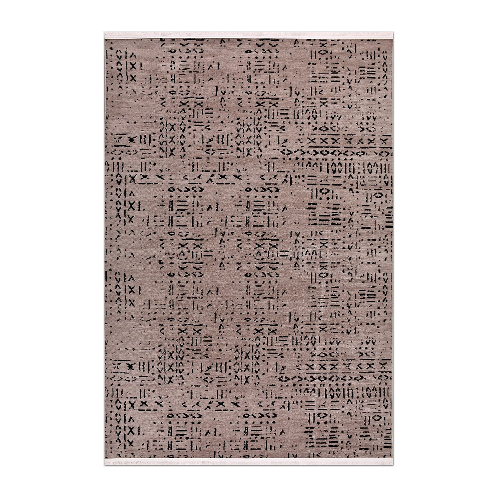 RECTANGLE | HERO | Glimmer Dusty Rose Abstract Modern Machine Woven Living Room
