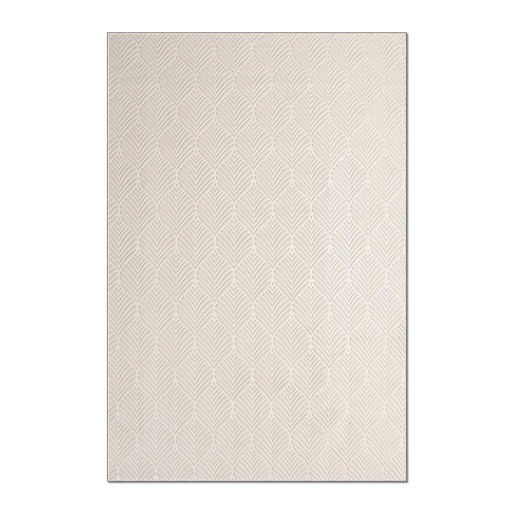 RECTANGLE | HERO | Beryl Cream Scandinavian Geometric Textured Machine Woven Li