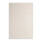 RECTANGLE | HERO | Beryl Cream Scandinavian Geometric Textured Machine Woven Li