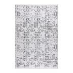 RECTANGLE | HERO | Gale Ivory Black Abstract Boho Machine Woven Living Room Bed