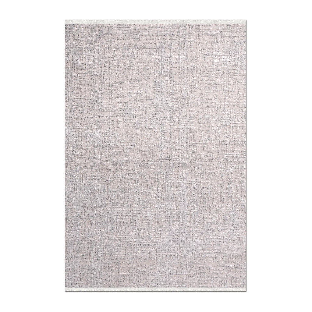 RECTANGLE | HERO | Bodrum Beige Abstract Modern Machine Woven Cream Fringe Livi