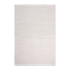 RECTANGLE | HERO | Bryony Cream Ivory Geometric Modern Machine Woven Living Roo